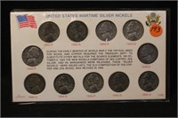 Silver U.S. War Nickel Collection
