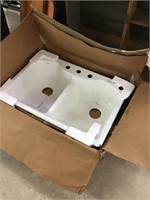 New Kohler cast iron sink. 33 x 22