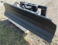 New 7' skid steer mount hydraulic angle blade -
