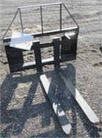 New set of AGT 48" skid steer pallet forks SAII100
