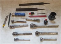 Group of Craftsman ratchets etc. Seller note: