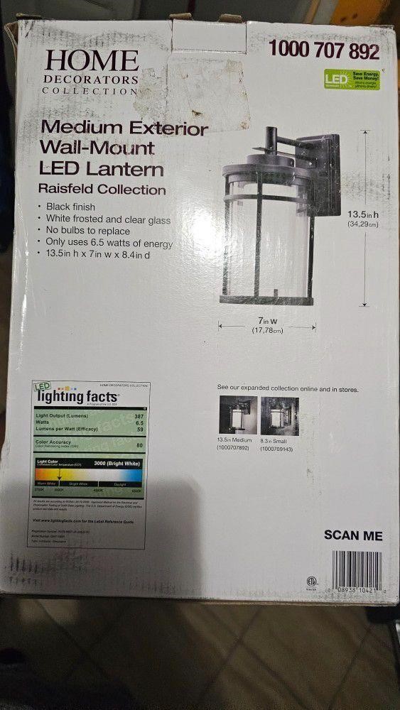Medium Exterior Wall-Mount LED Lantern