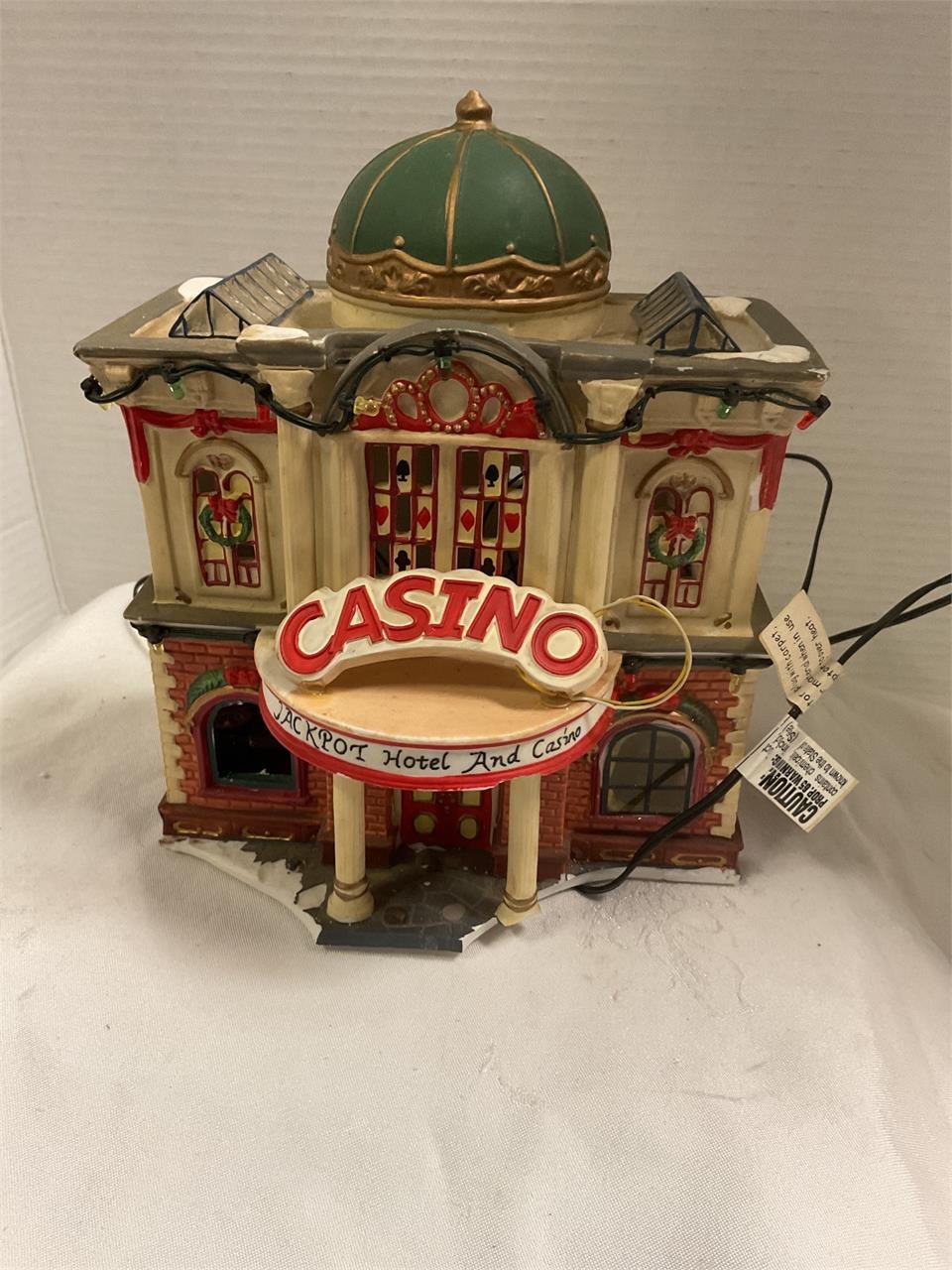 Ceramic holiday Casino,sign is broke off