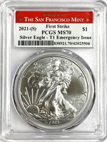 2021-(S) Silver Eagle FS T1 Emergency Issue MS-70