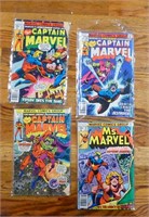4 captain Marvel comics