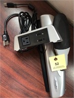 Swingline hole punch & Electric outlet 2 USB Plugs