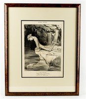 Art ‘Le Beau Narcisse’ 1842 Lithograph H. Daumier