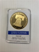 24k Layered Liberty Bell Tribute Coin