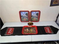 Coca-Cola Table Runner & Trays