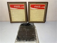 2 Coca-Cola Sign Boards w/Letters & Numbers