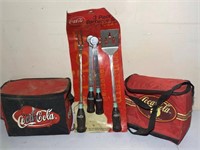 Coca-Cola Grill Set & 2 Soft Coolers