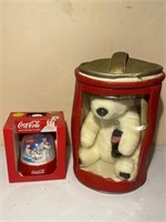 Coca-Cola Plush Polar Bear & Polar Bear Bank