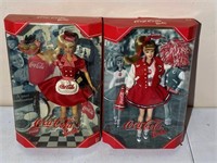 Coca-Cola Waitress Barbie & Cheerleader Barbie