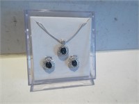 NECKLACE EARRING SET WITH CUBIC ZIRCONIA