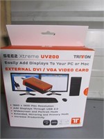 NEW Triton UV200 External DVI, VGA Video Card