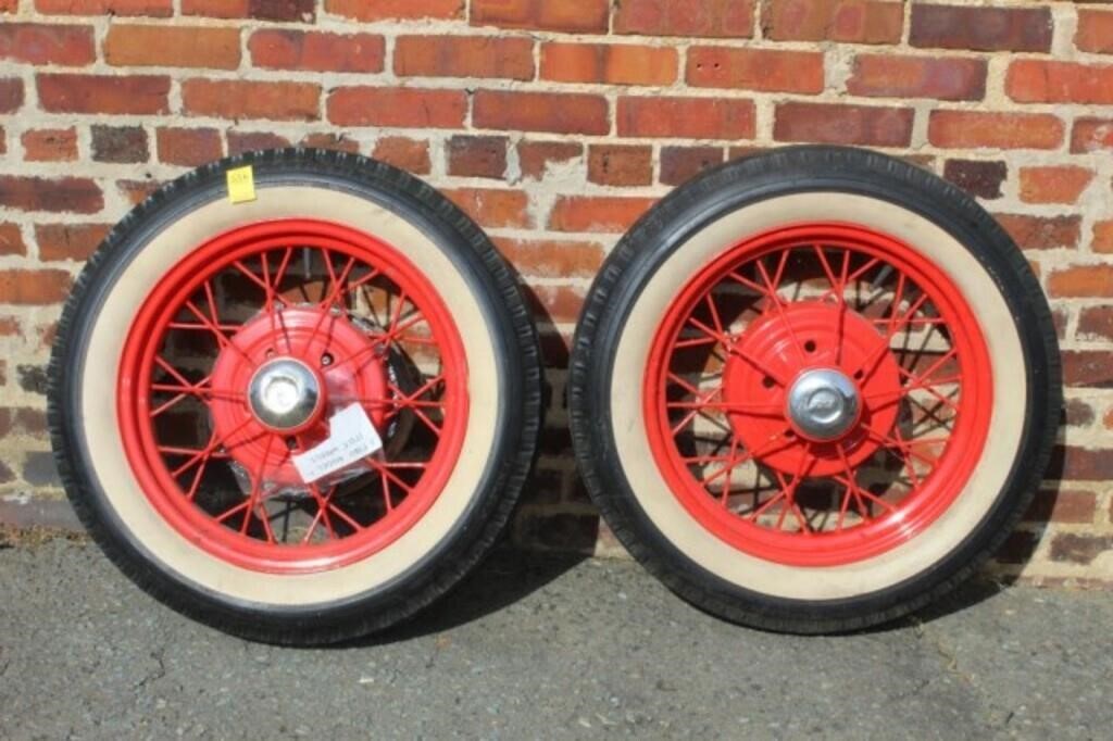 Ford Model T style White wall tires & rims