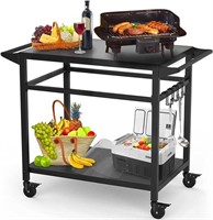 Raxsinyer 20"x 32" Double-shelf Movable Grill
