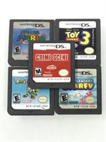 5 Nintendo DS Game Cartridges