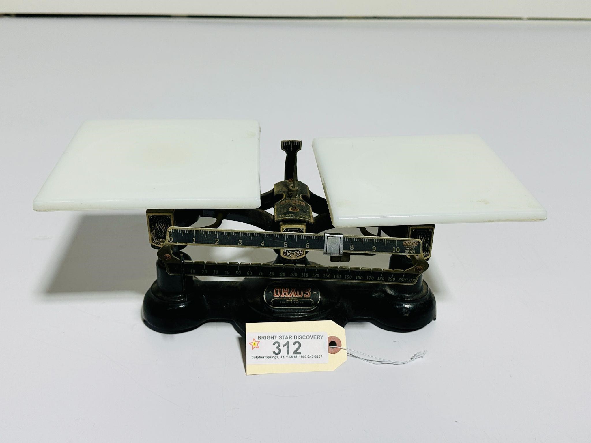 Vintage Ohaus Double Beam Scale