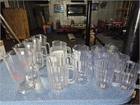 Box of Plastic Beer Pitchers
