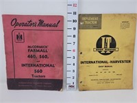 Farmall & IH 460, 560 Manuals