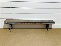 Painted Mortised Farmhouse Bench