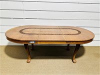Carved Oval Dining Room Table