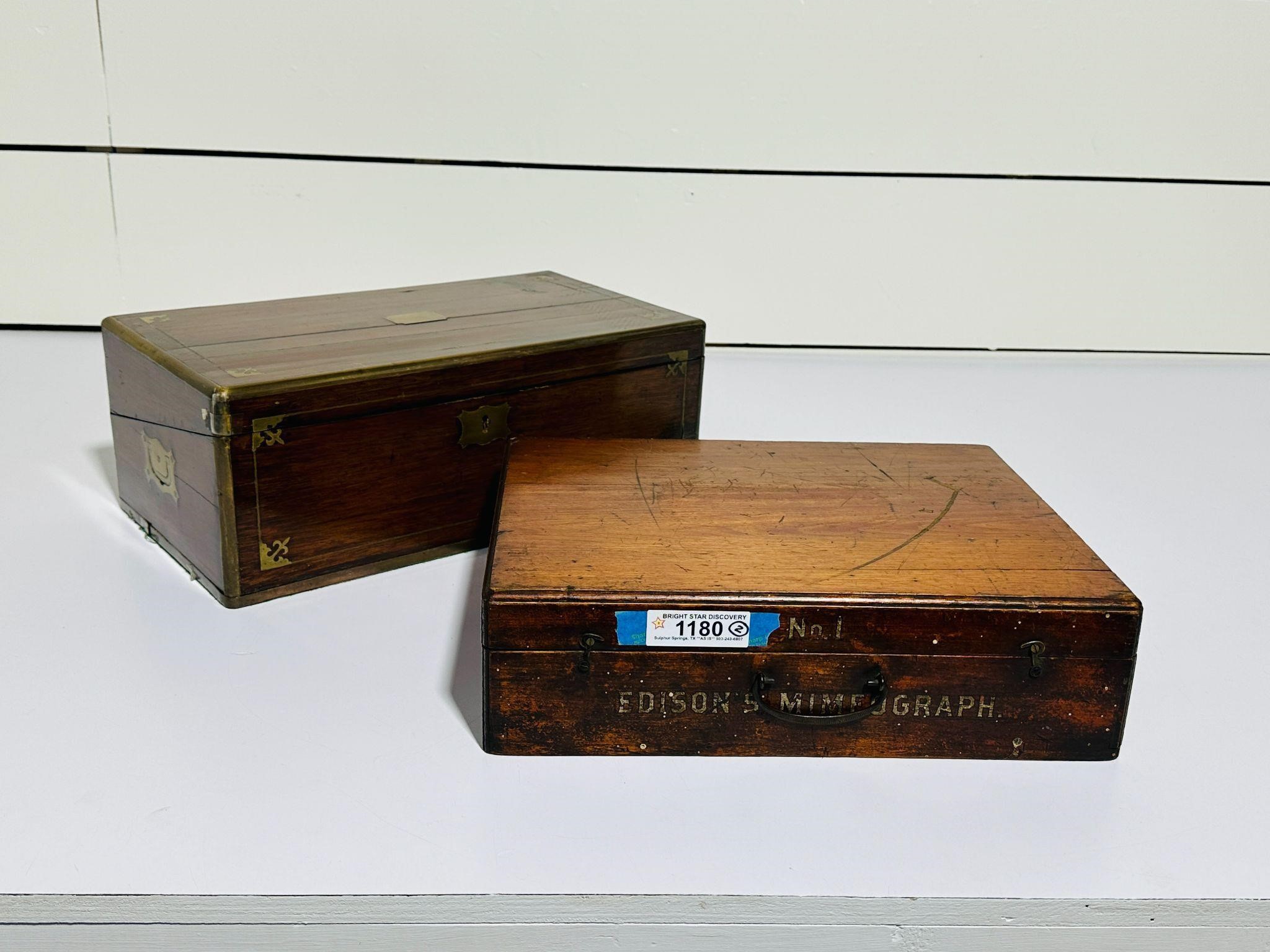 Edison's Mimeograph & Portable Writing Desk