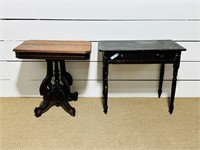 Eastlake Style Side Table & Single Drawer Desk