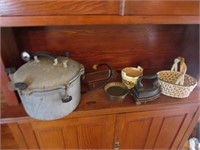 sad iron,pressure cooker & items