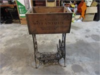 LeJardin Botanique Wood Box on Steel Sewing Frame
