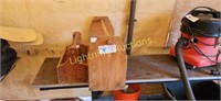 TWO WOODEN TOOL CRATES