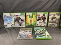 (6) Xbox 360 Video Games w/(1) PS3 Video Game