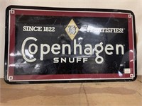 Metal Single Sided Copenhagen Sign