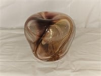 1981 Lonsway Hand Blown Art Glass Vase