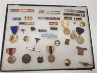 MILITARY PINS AND MEDALS