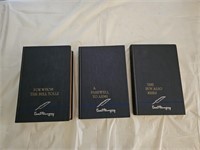 3 Vintage Ernest Hemmingway Hardback Books