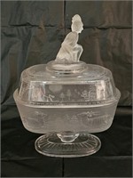 Gillinder & Sons Pioneer Oval Covered Compote