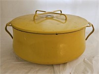 Vintage Dansk Sun Gold Yellow Enamel Pan