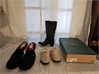 NIB Clark's Ladies Boots, New Slippers