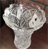 Bohemia Crystal Vase scalloped Edge