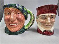 Made in England "Toby" mugs pair
