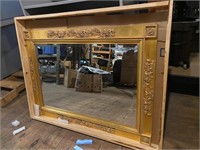 BA Framer Gorgeous XL gold framed mirror 33x43w