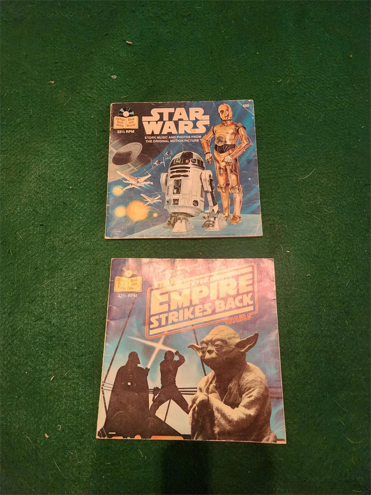 Vtg Star Wars read and record lot
