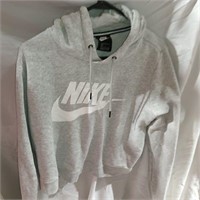 Nike Sportswear Gray Cropped Hoodie