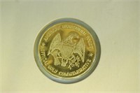 24K Solid Gold Medal American Bicentennial Society