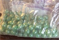Beautiful Green Marbled Balls