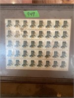 Framed stamps