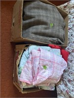 Two boxes of ladies, small clothing plus some