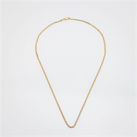 10kt Solid Yellow Gold Curb Link Chain Necklace